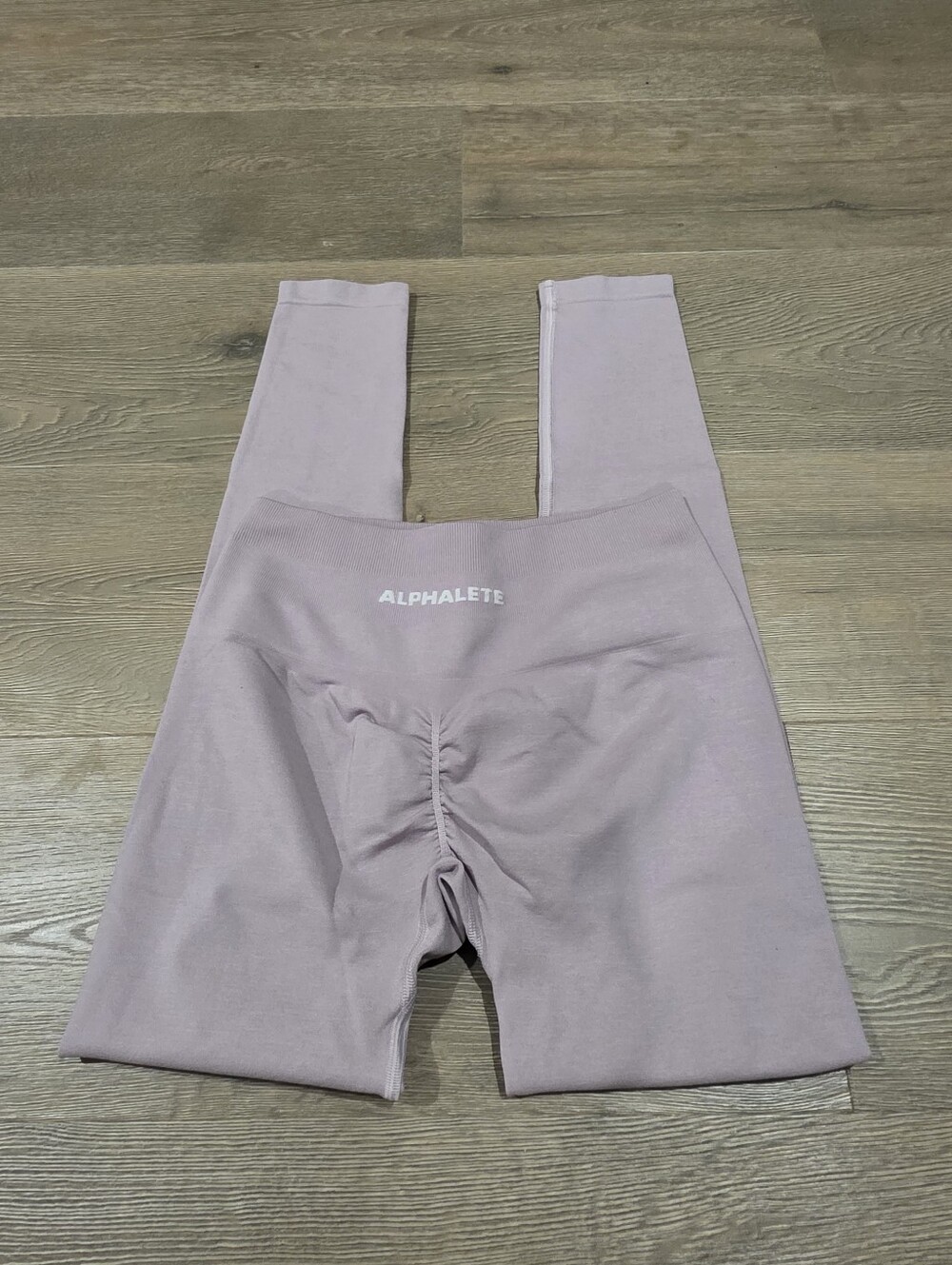 Alphalete Seamless Scrunch Leggings Dusty Mauve Pink Size M